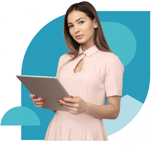 Modern Geometric Digital Marketing Landing Page Desktop Prototype (Instagram Post (Square))